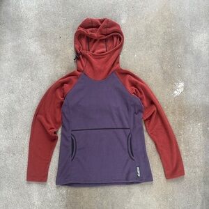 Melanzana Micro Grid Hoodie V2 Eggplant/Canyon Size Womens Small Hiking Outdoors